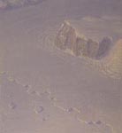 Antarctic Paintings Aerial View of Glacier and Cliff